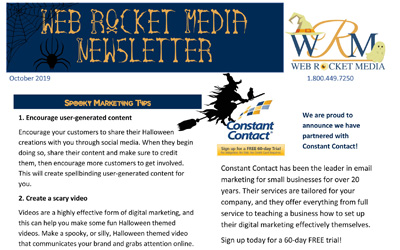 Newsletter October 2019 | Web Rocket Media | Long Island, NY SEO