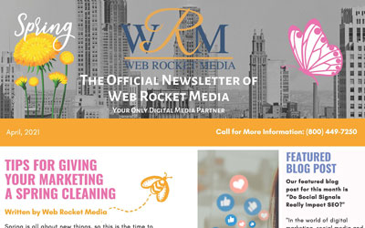 Newsletter April 2021 | Web Rocket Media | Long Island, NY SEO