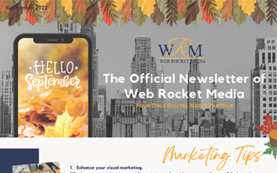 Newsletter September 2022 | Web Rocket Media | Marketing Tips